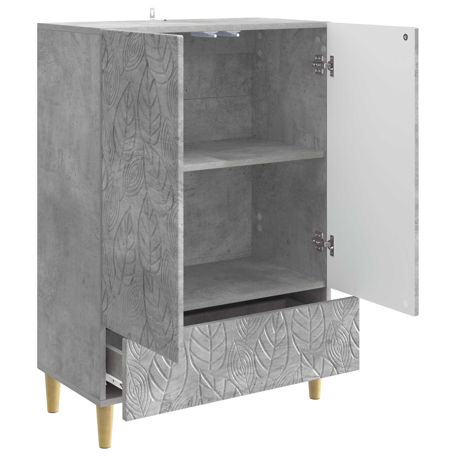Kreveta Betonska siva 66 x 34,5 x 95 cm Konstruirano drvo