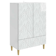 Kreveta Bijela visokog sjaja 66 x 34,5 x 95 cm