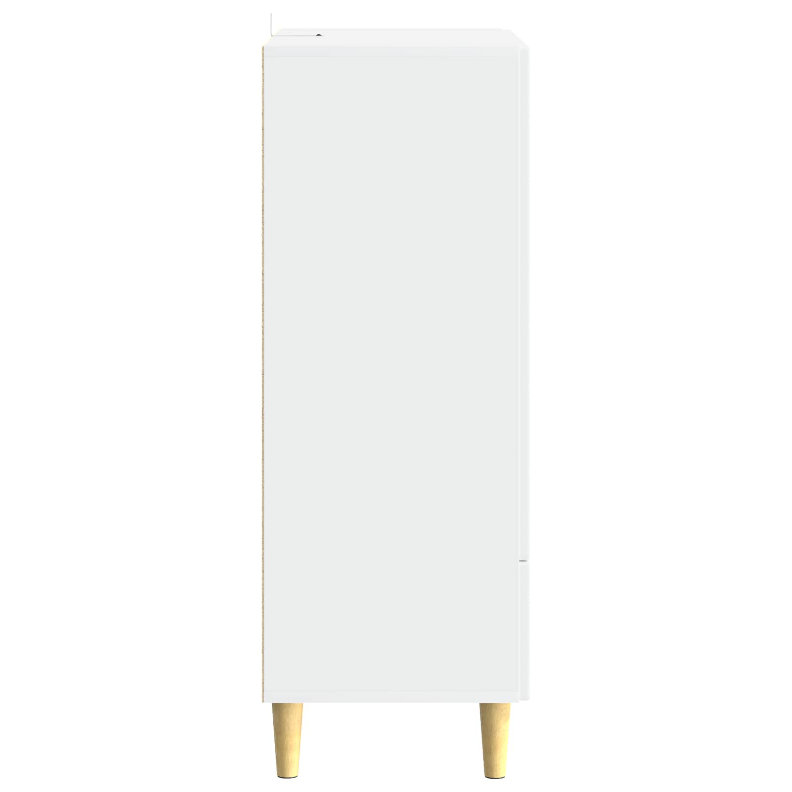 Kreveta Bijela visokog sjaja 66 x 34,5 x 95 cm