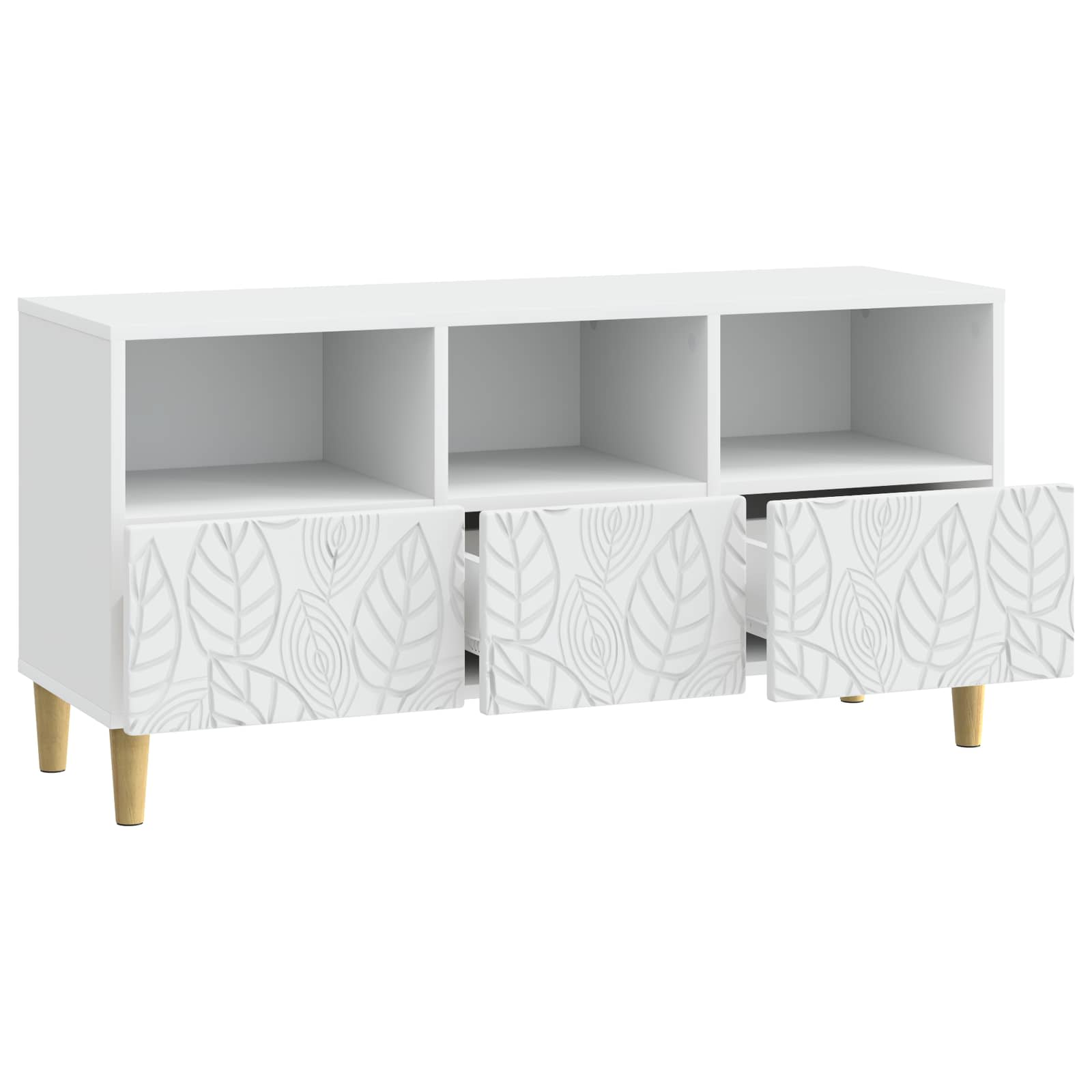 TV ormar 102 x 34,5 x 50 cm Bijela Konstruirano drvo