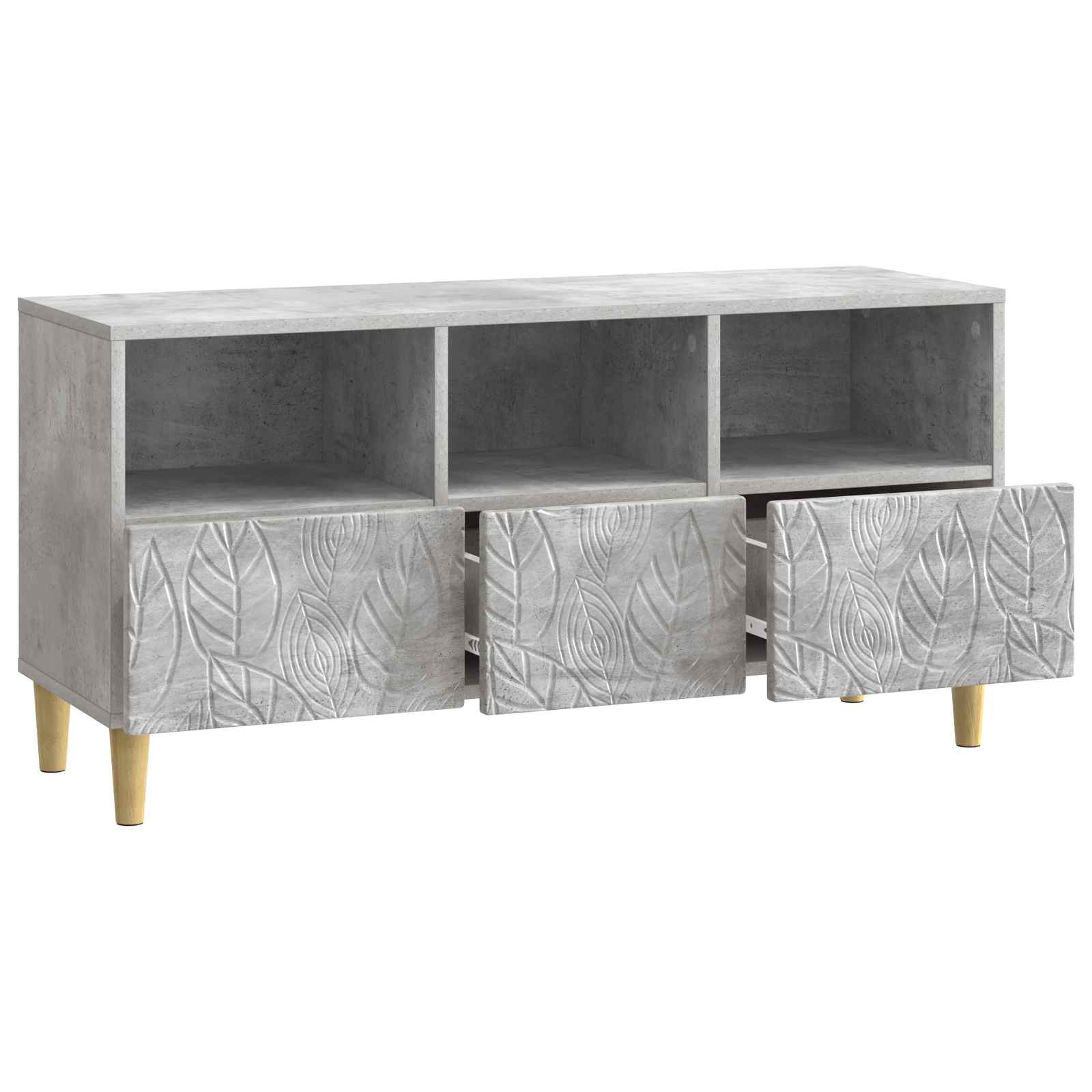 TV ormar 102 x 34,5 x 50 cm Betonska siva Konstruirano drvo