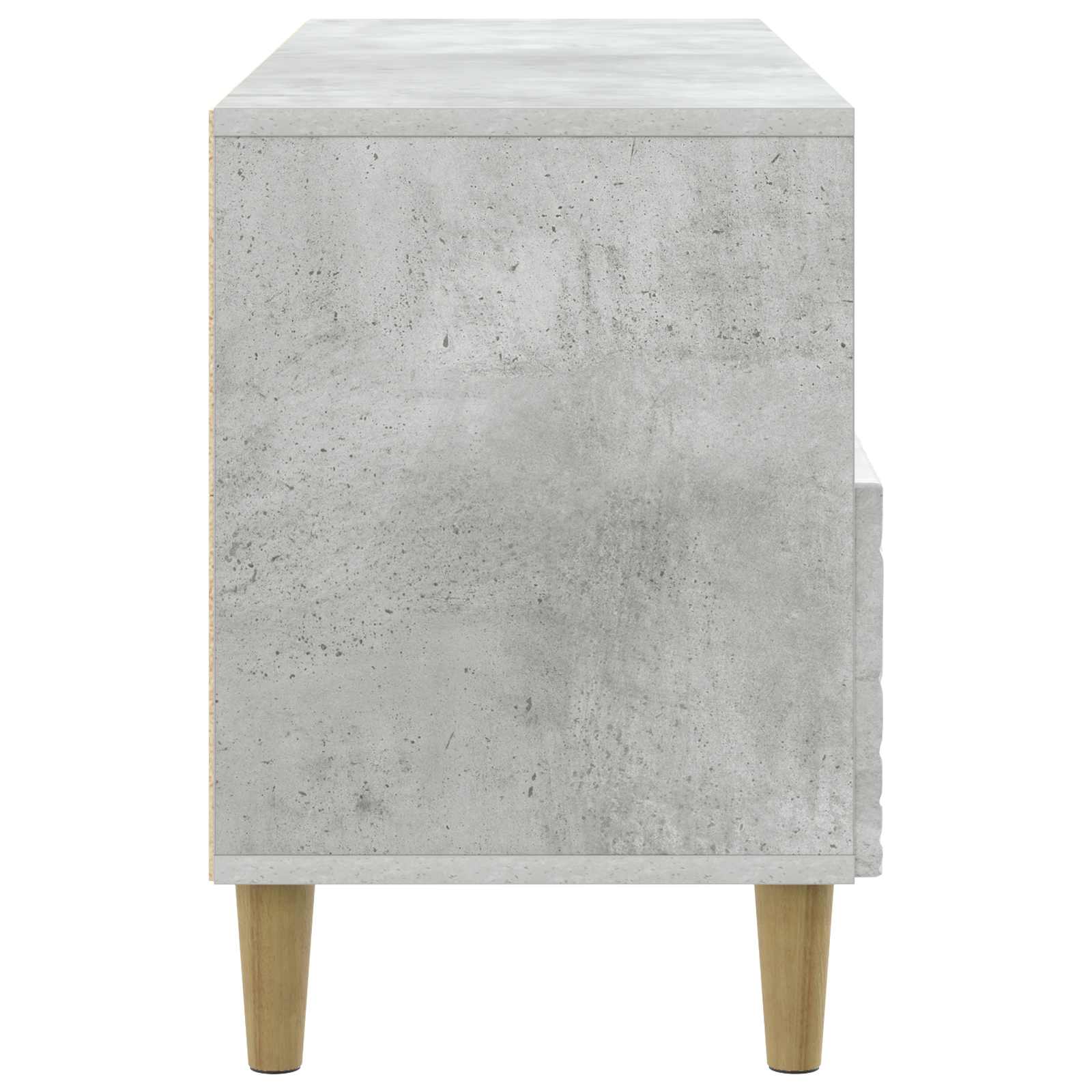 TV ormar 102 x 34,5 x 50 cm Betonska siva Konstruirano drvo