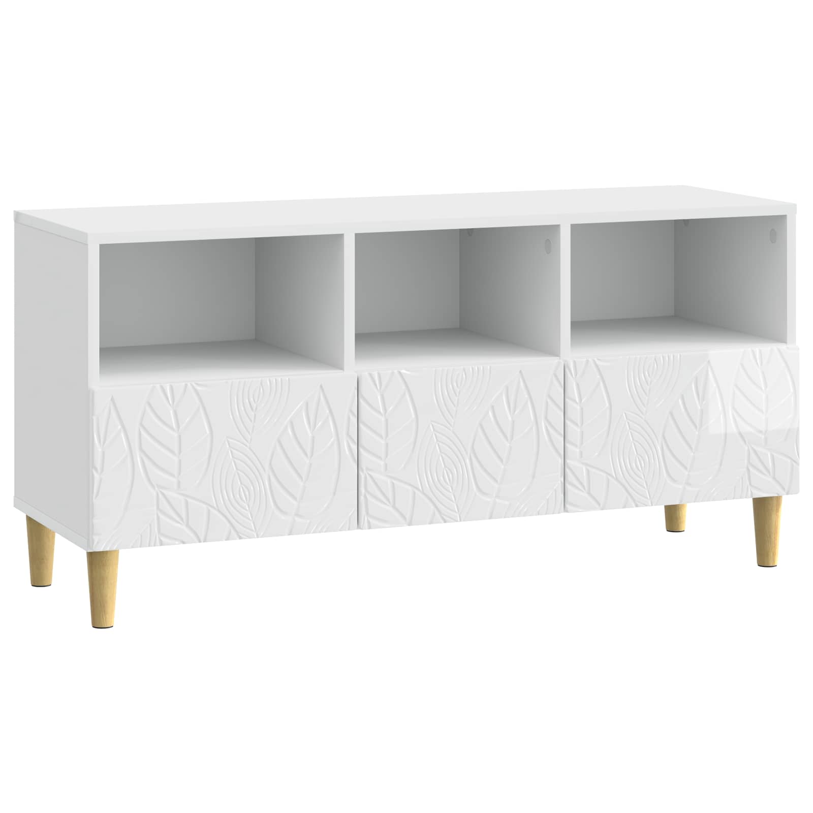 TV ormar 102 x 34,5 x 50 cm Bijela visokog sjaja