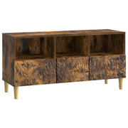 TV ormar 102 x 34,5 x 50 cm Dimljeni hrast Konstruirano drvo