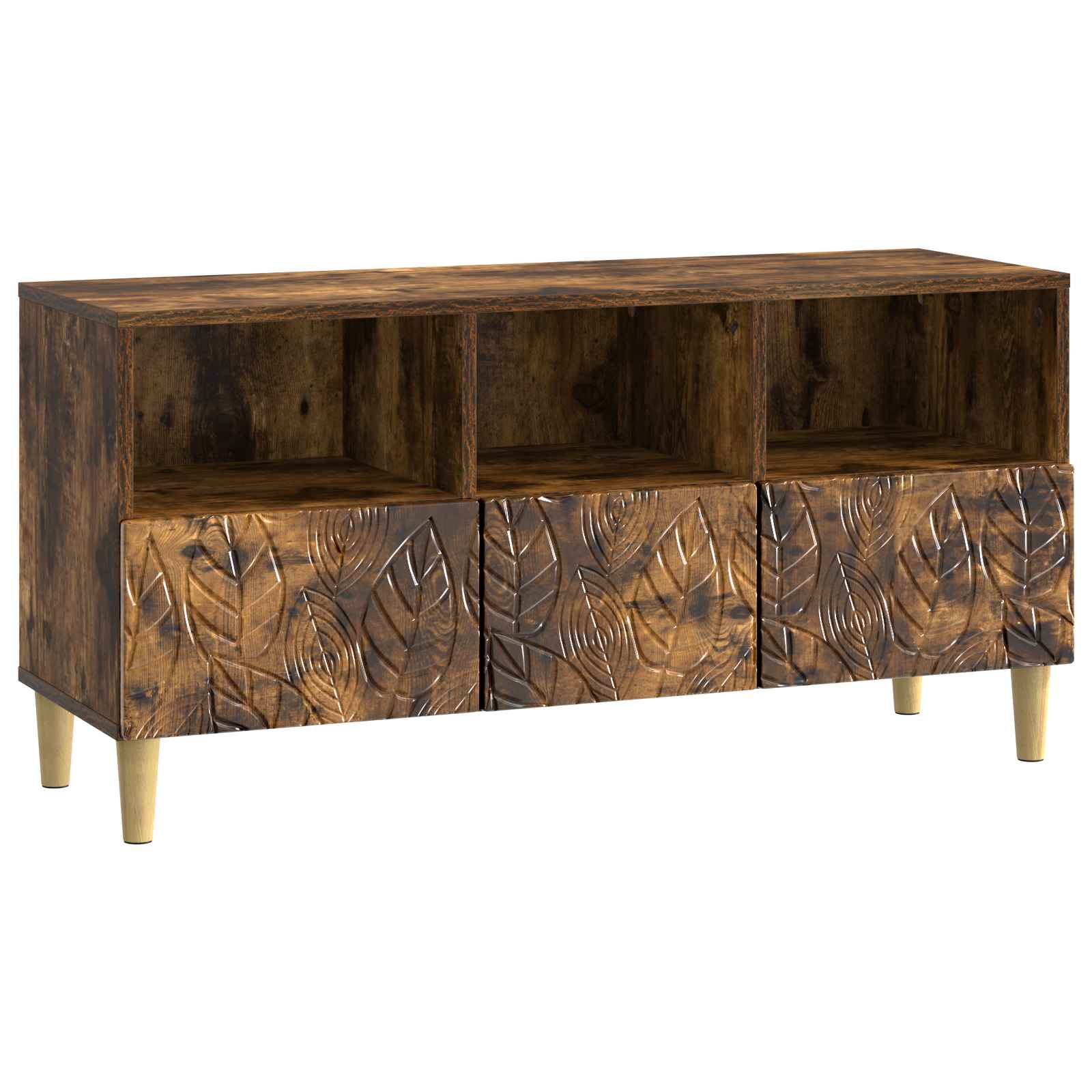 TV ormar 102 x 34,5 x 50 cm Dimljeni hrast Konstruirano drvo
