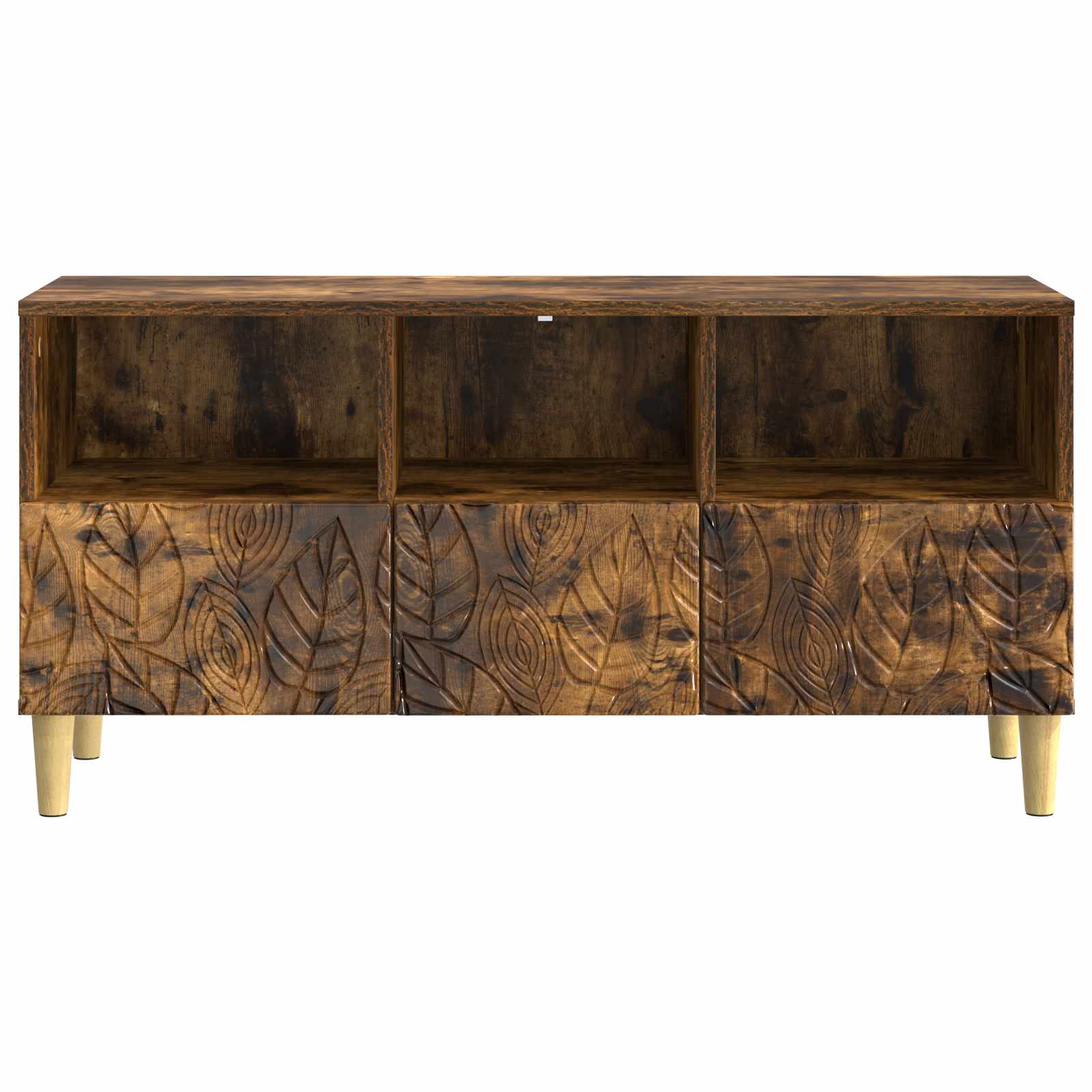 TV ormar 102 x 34,5 x 50 cm Dimljeni hrast Konstruirano drvo