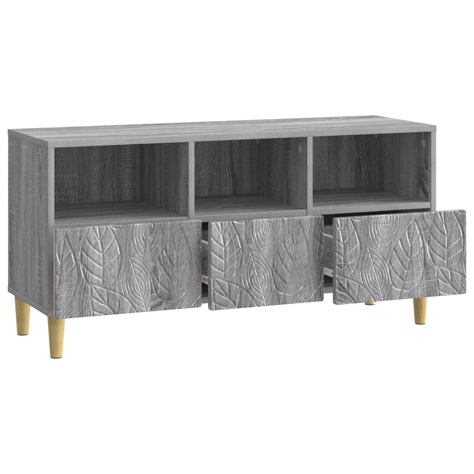TV ormar 102 x 34,5 x 50 cm Siva Sonoma Konstruirano drvo