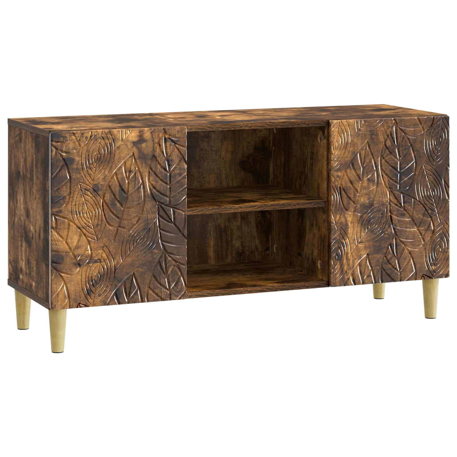 TV ormar 102 x 34,5 x 50 cm Dimljeni hrast Konstruirano drvo