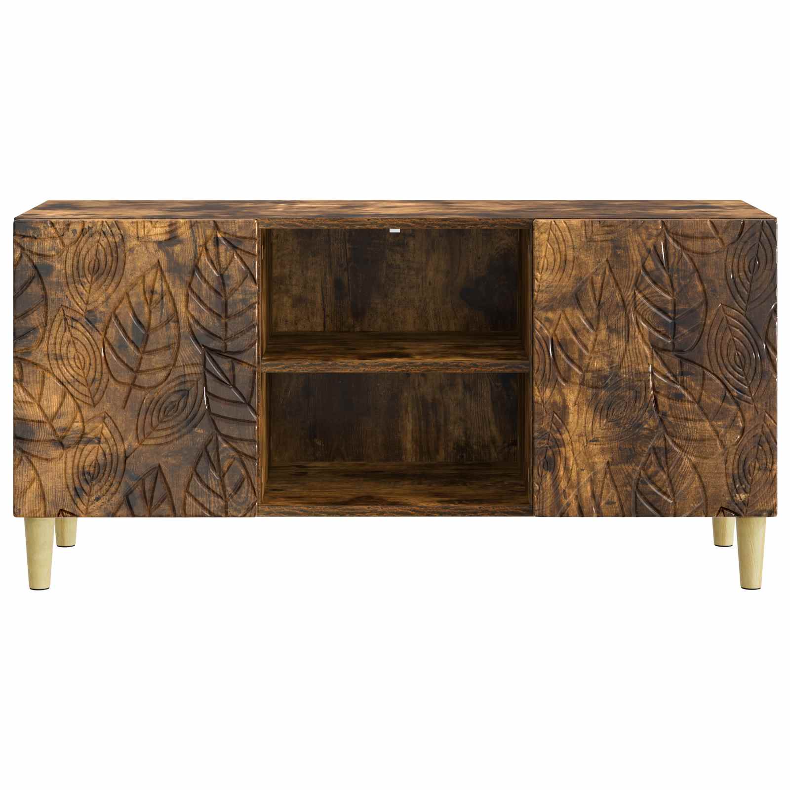 TV ormar 102 x 34,5 x 50 cm Dimljeni hrast Konstruirano drvo