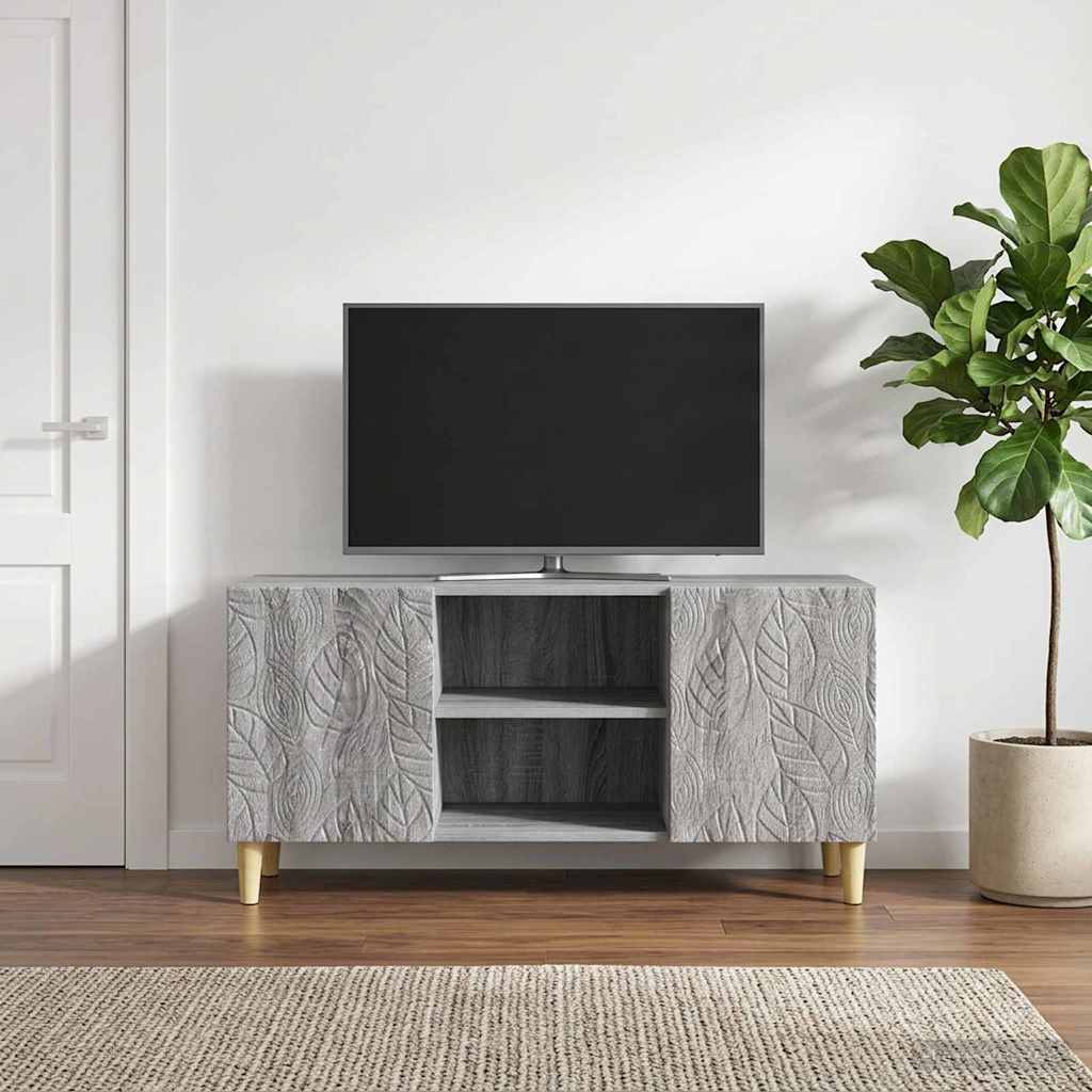 TV ormar 102 x 34,5 x 50 cm Siva Sonoma Konstruirano drvo