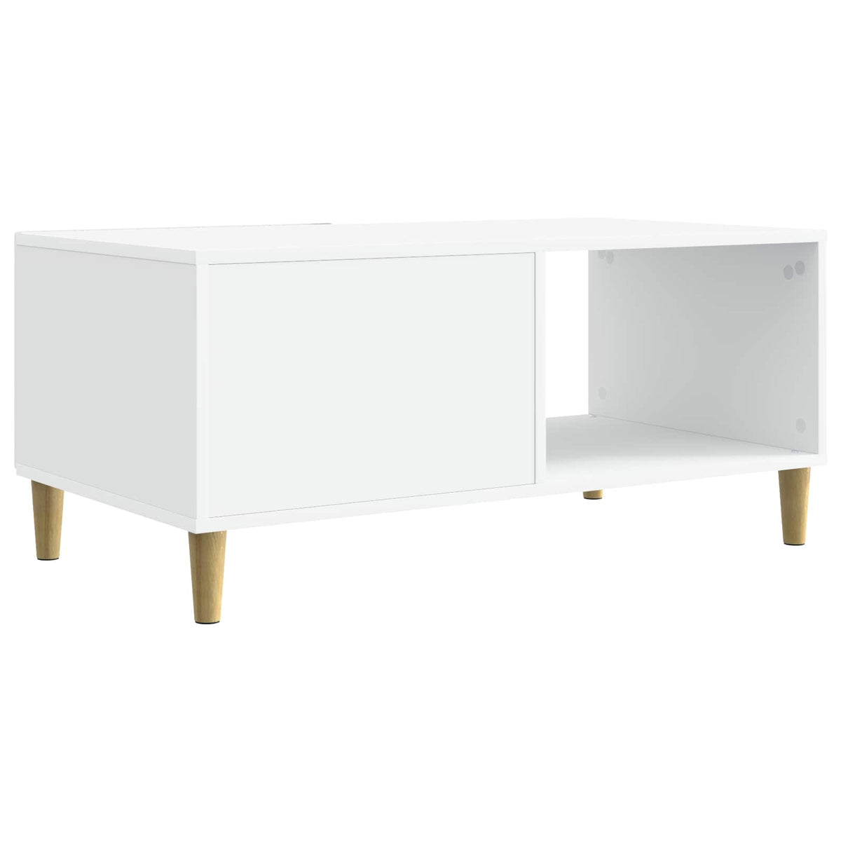 Kava Stol Bijela 90 x 50 x 40 cm Konstruirano drvo