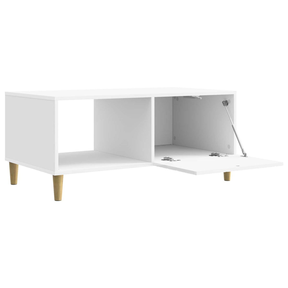 Kava Stol Bijela visokog sjaja 90 x 50 x 40 cm