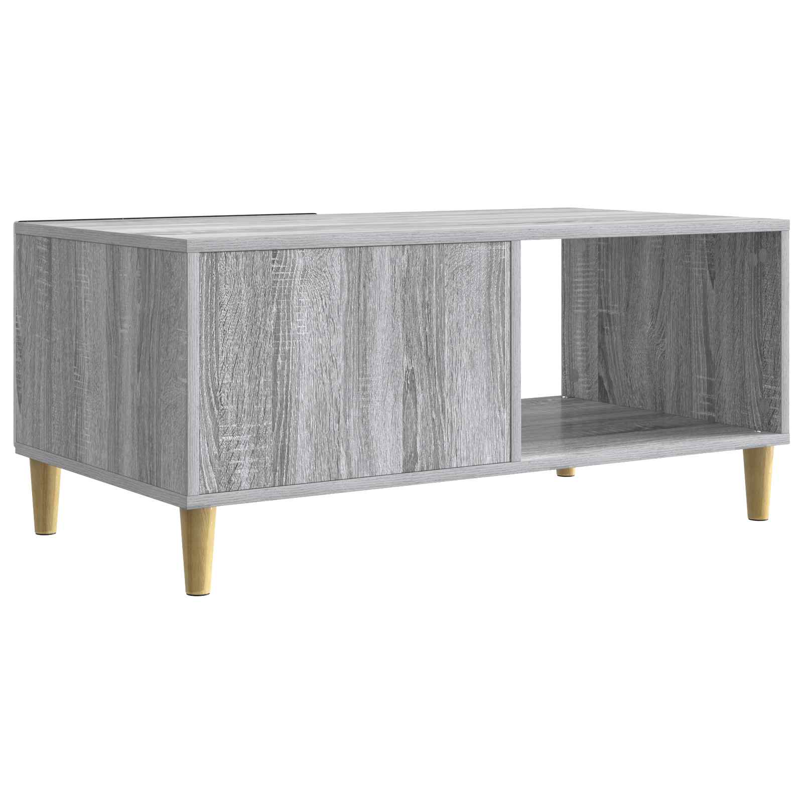 Kava Stol Siva Sonoma 90 x 50 x 40 cm Konstruirano drvo