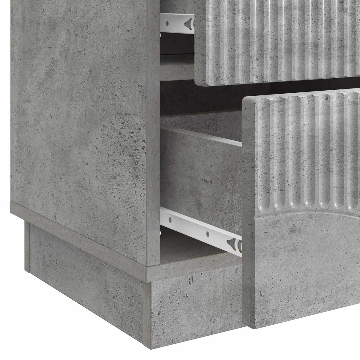 Noćni ormar Betonska siva 43 x 34,5 x 44,5 cm Konstruirano drvo