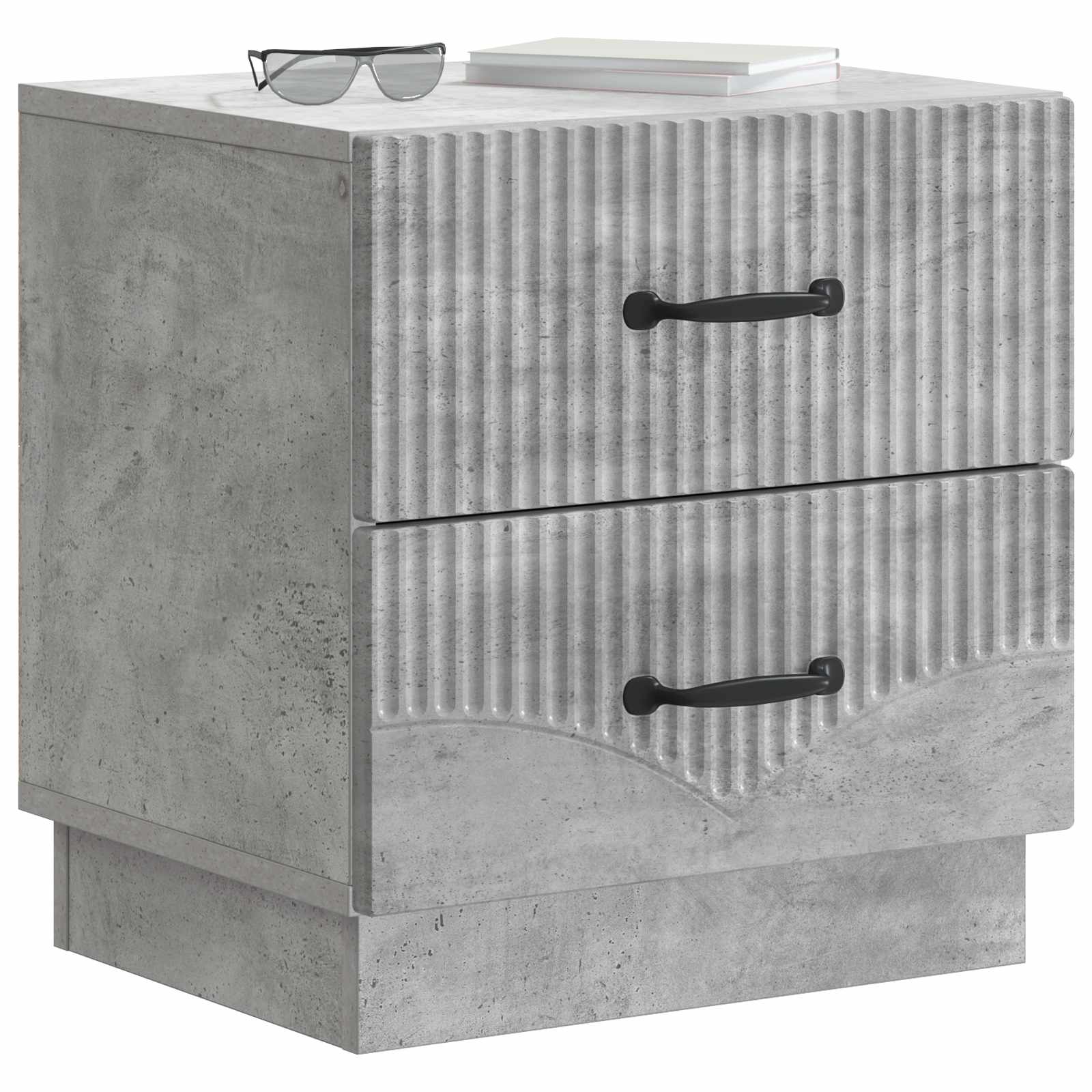 Noćni ormar Betonska siva 43 x 34,5 x 44,5 cm Konstruirano drvo