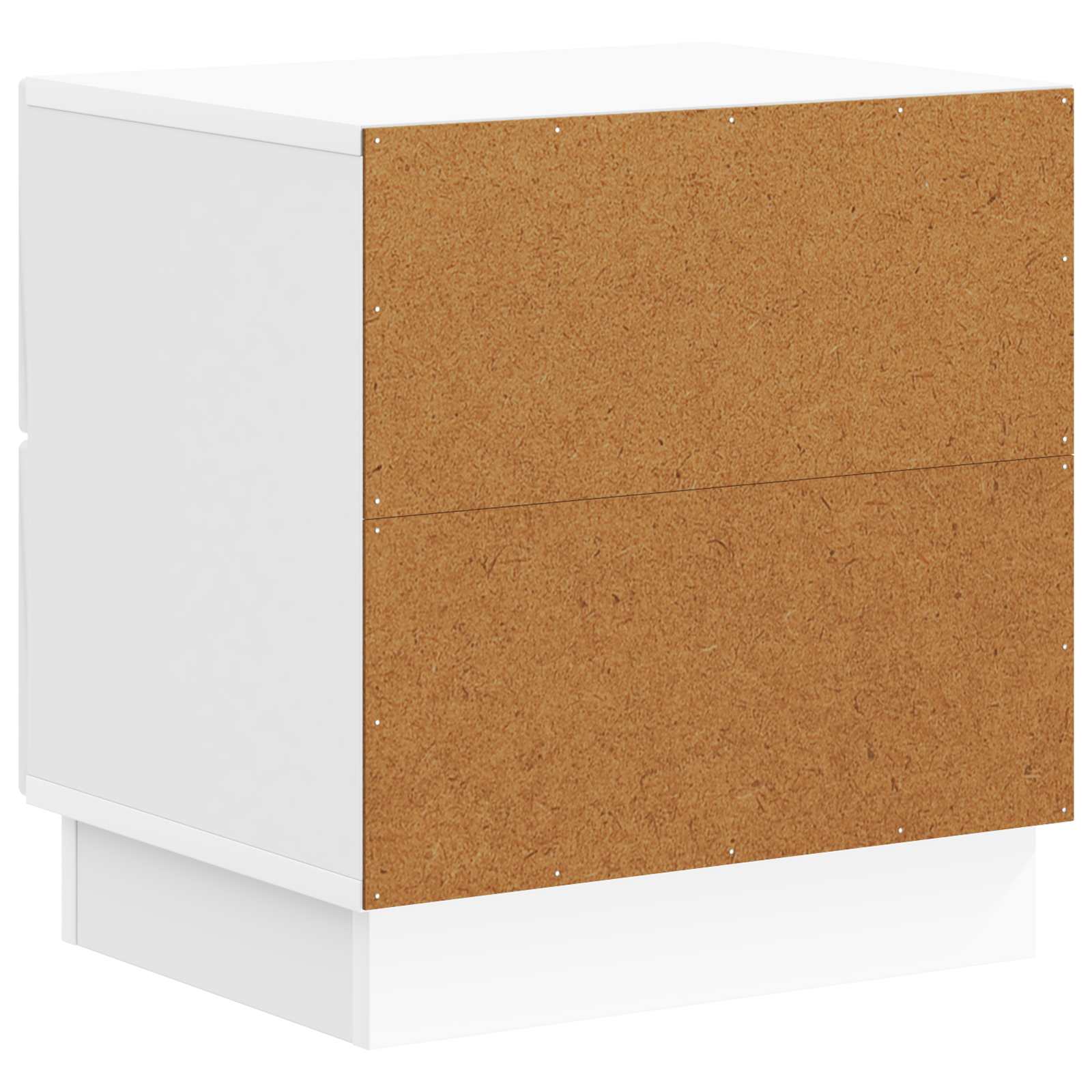 Noćni ormar s ladicama Bijela visokog sjaja 43 x 34,5 x 44,5 cm