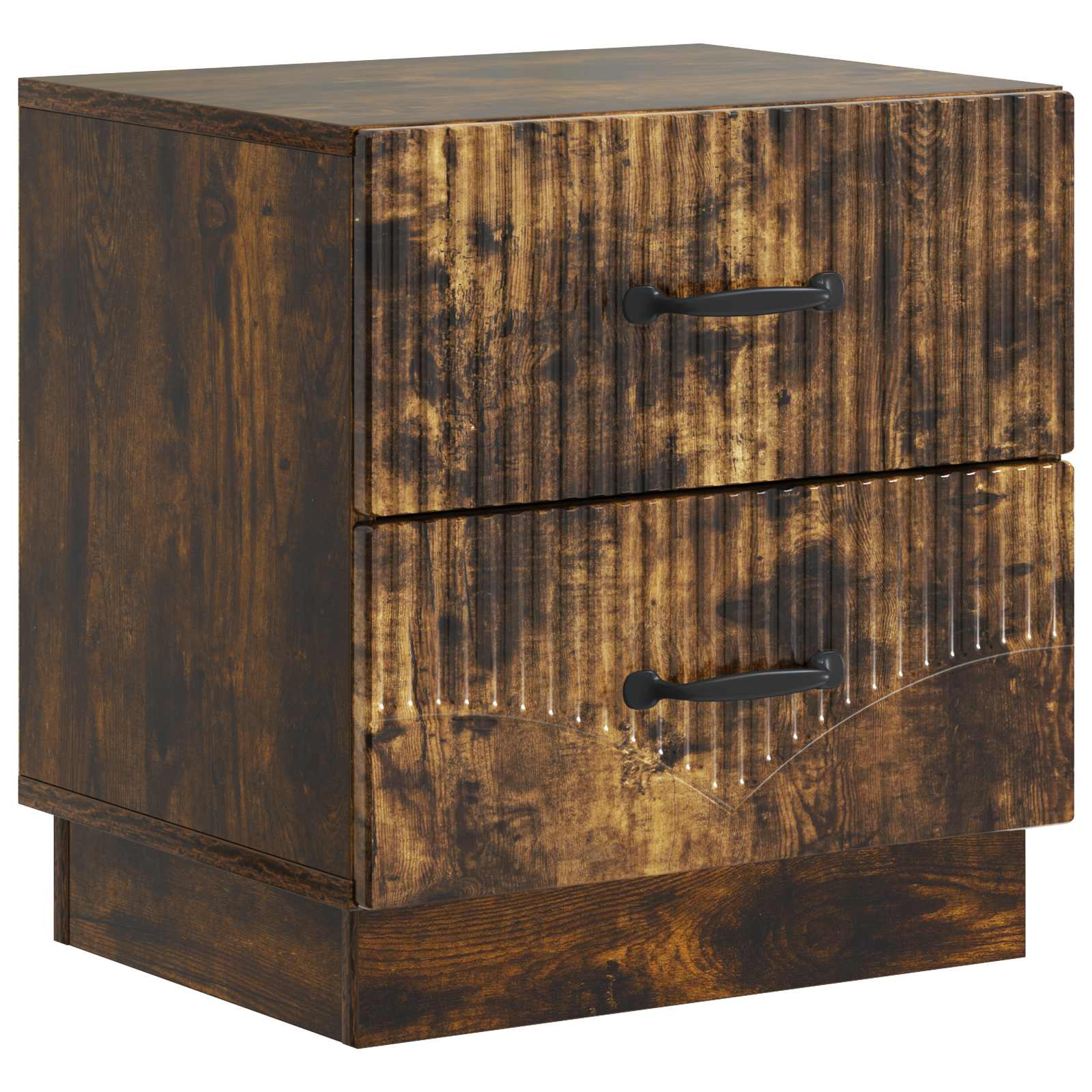 Noćni ormar s ladicama Dimljeni hrast 43 x 34,5 x 44,5 cm
