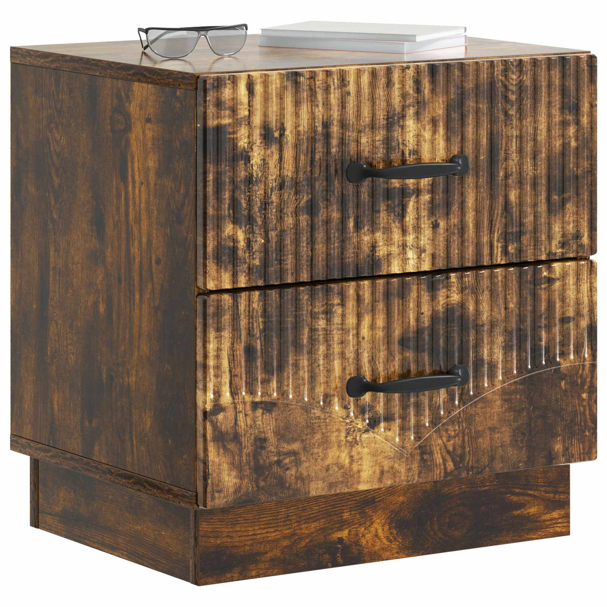 Noćni ormar s ladicama Dimljeni hrast 43 x 34,5 x 44,5 cm