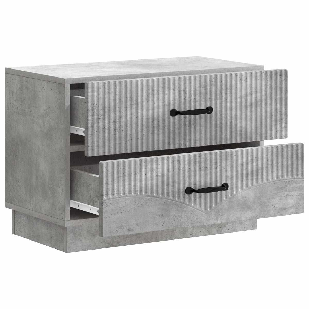Noćni ormar Betonska siva 62 x 34,5 x 44,5 cm Konstruirano drvo