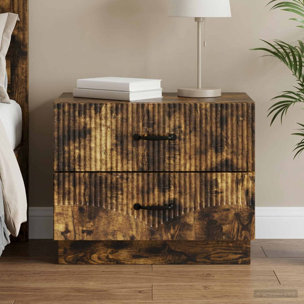 Noćni ormar 62 x 34,5 x 44,5 cm Konstruirano drvo