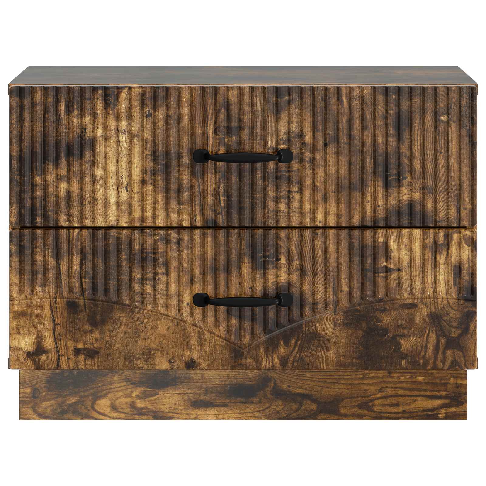Noćni ormar s ladicama Dimljeni hrast 62 x 34,5 x 44,5 cm