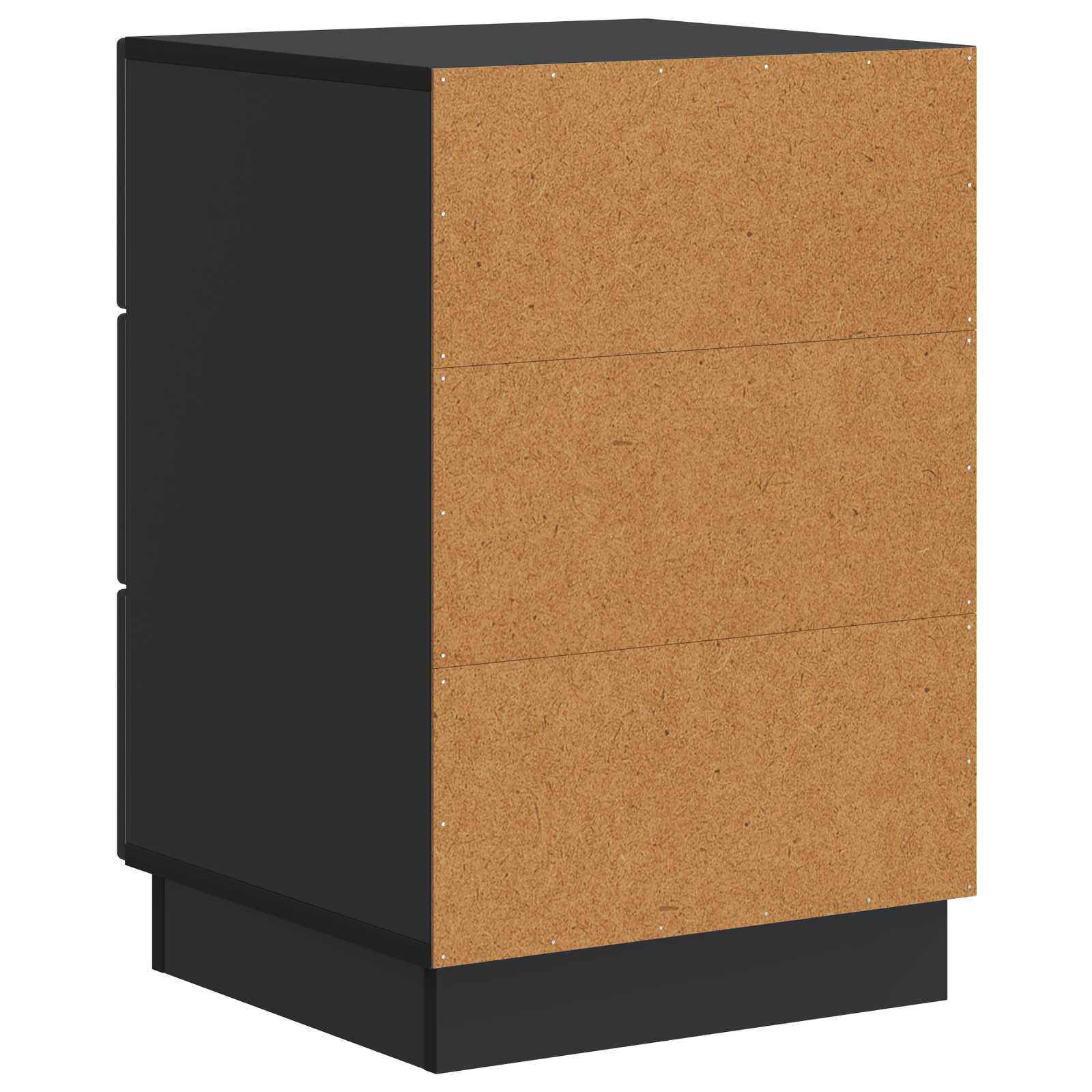 Noćni ormar s ladicama Crna 43 x 41 x 63,5 cm Konstruirano drvo