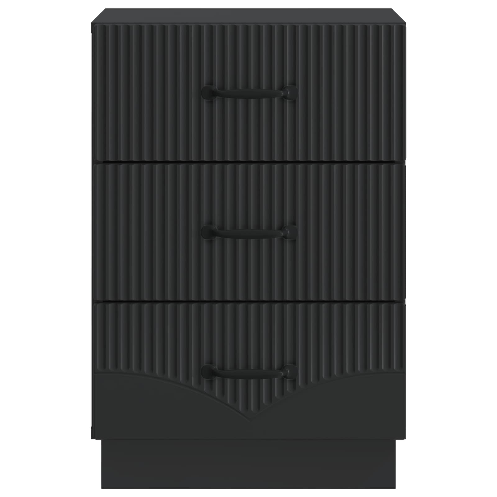 Noćni ormar s ladicama Crna 43 x 41 x 63,5 cm Konstruirano drvo