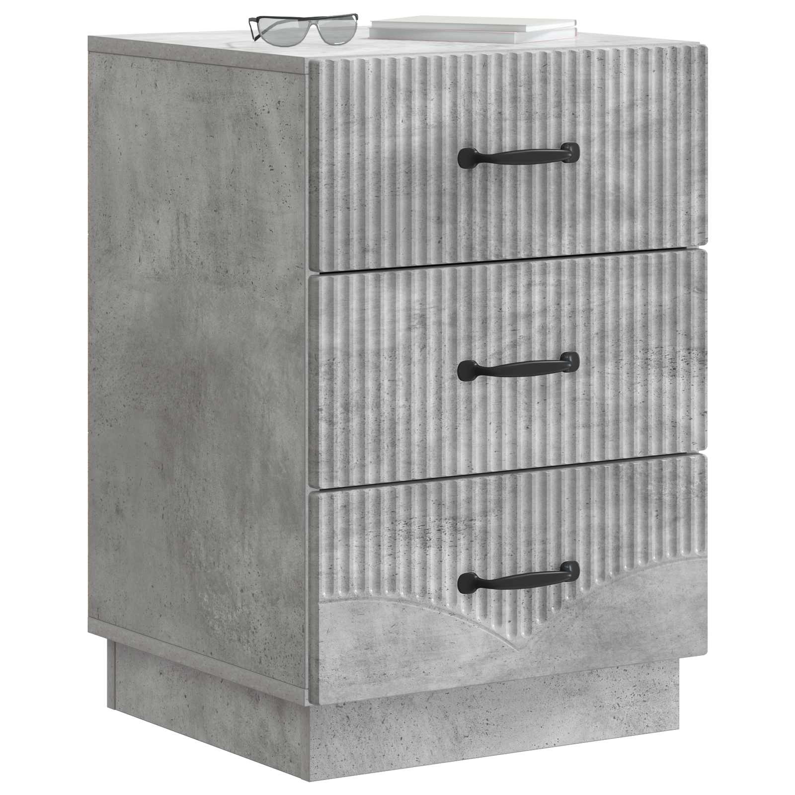Noćni ormar Betonska siva 43 x 41 x 63,5 cm Konstruirano drvo