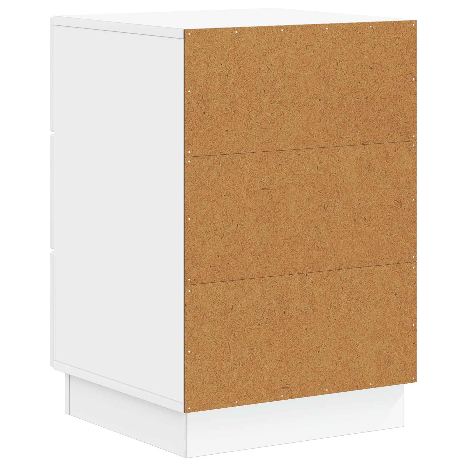 Noćni ormar s ladicama Bijela visokog sjaja 43 x 41 x 63,5 cm