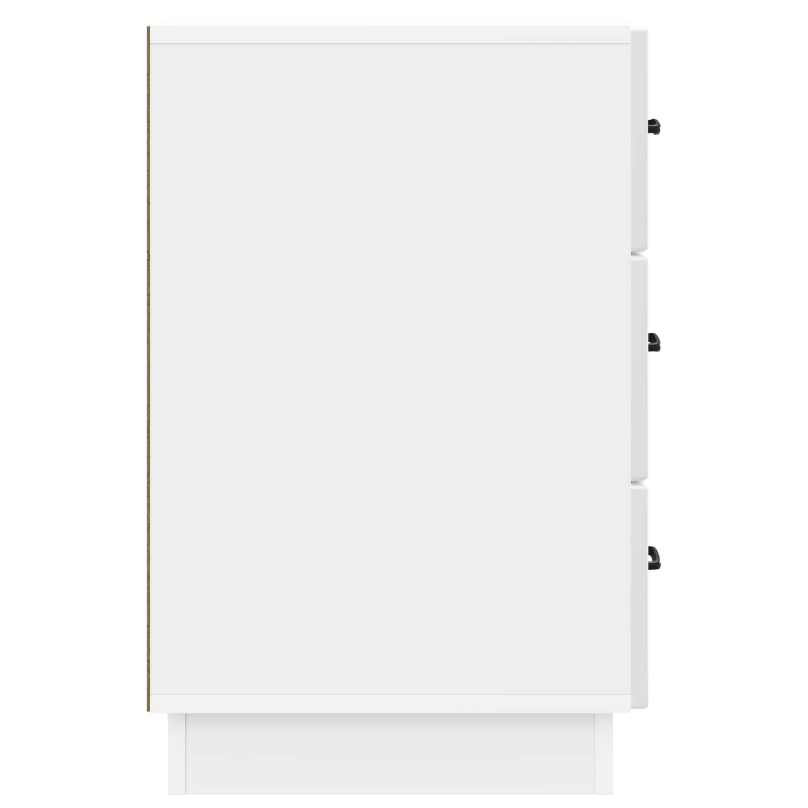 Noćni ormar s ladicama Bijela visokog sjaja 43 x 41 x 63,5 cm