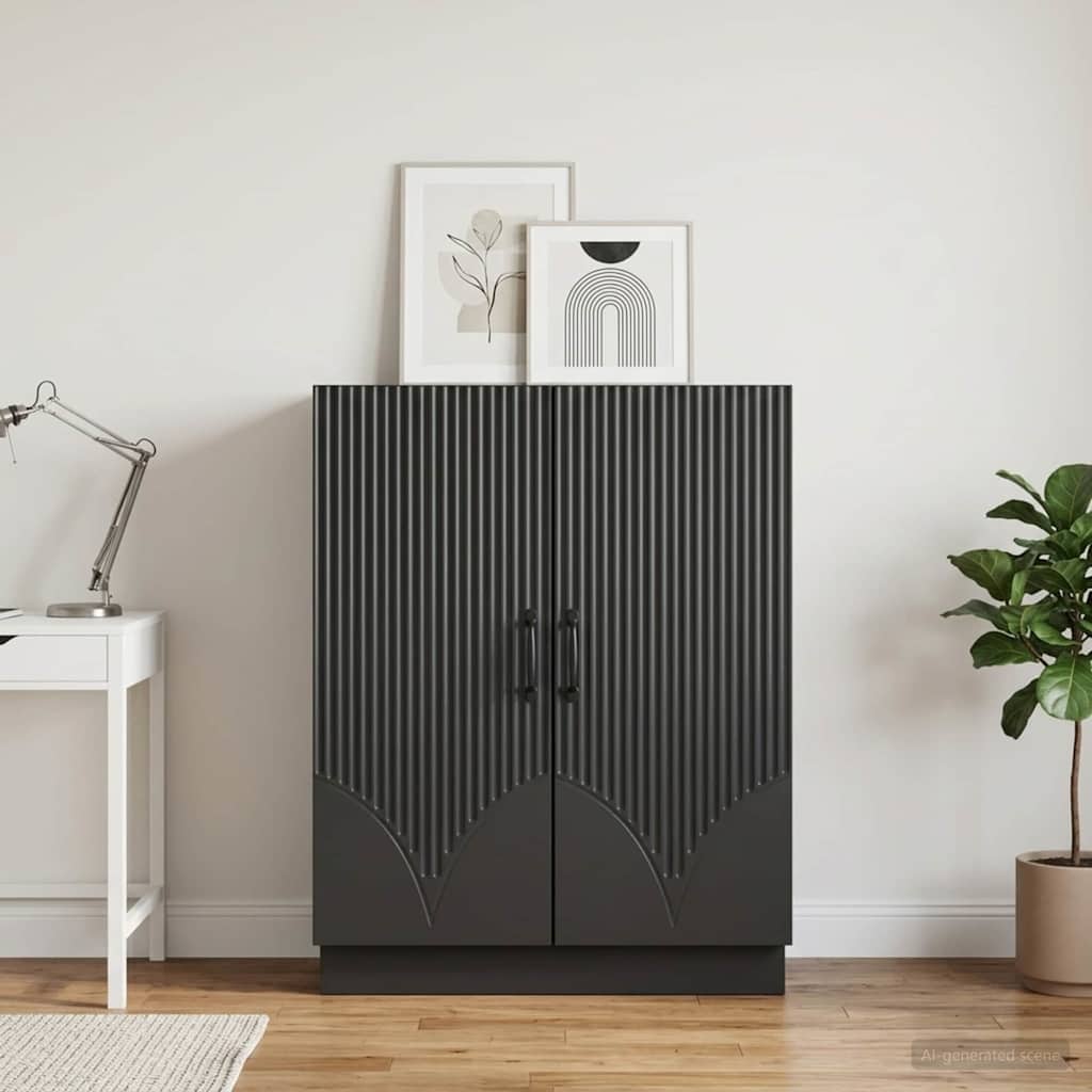 Kreveta Crna 66 x 34,5 x 87 cm Konstruirano drvo