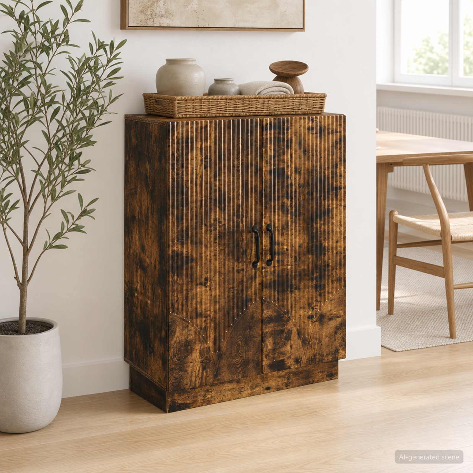 Kreveta Dimljeni hrast 66 x 34,5 x 87 cm Konstruirano drvo