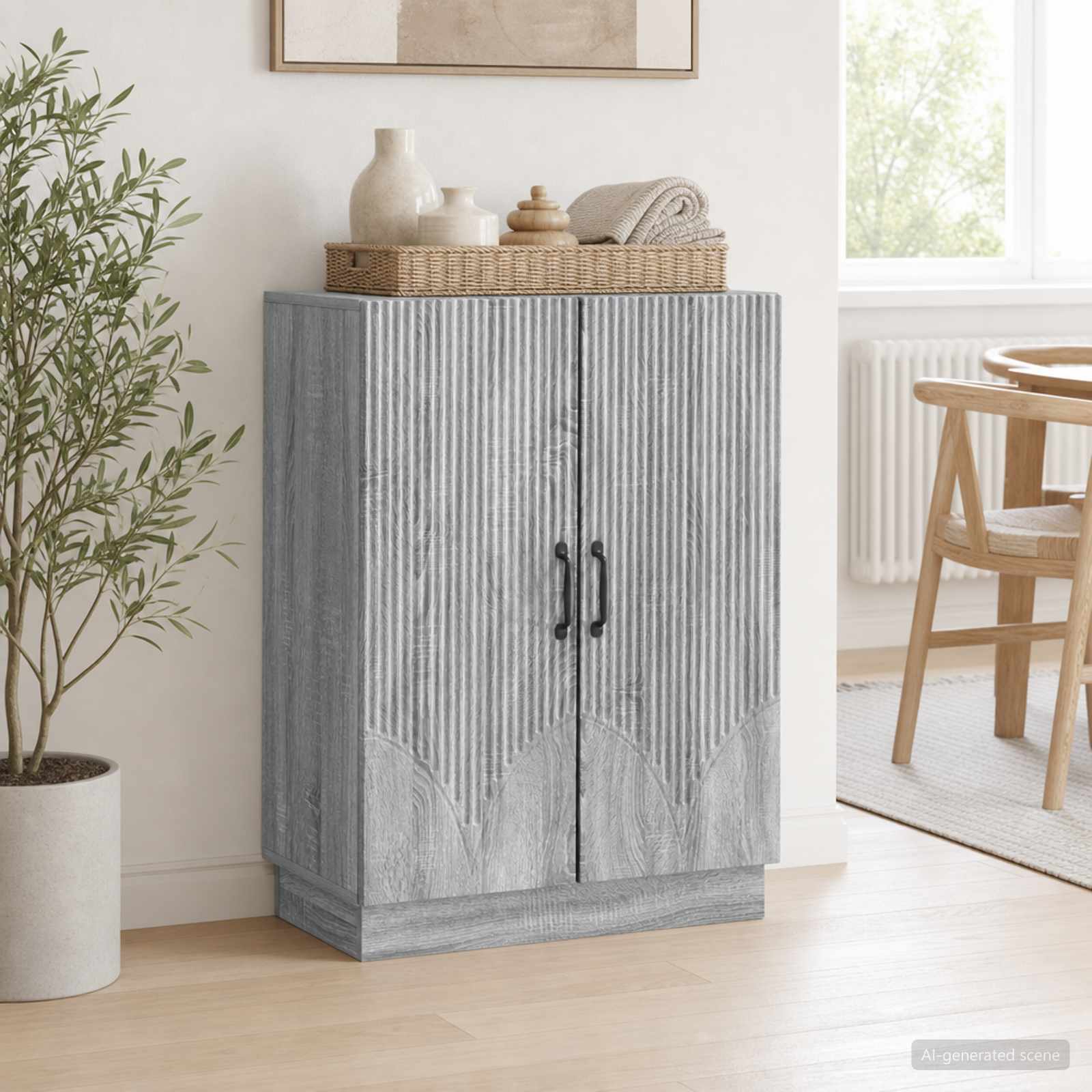 Kreveta Siva sonoma 66 x 34,5 x 87 cm Konstruirano drvo