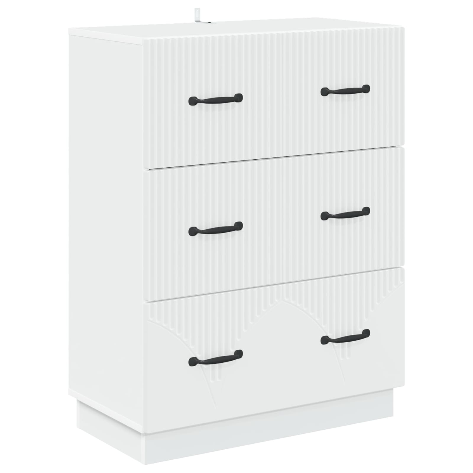 Ormar s ladicama Bijela 66 x 34,5 x 87 cm Konstruirano drvo