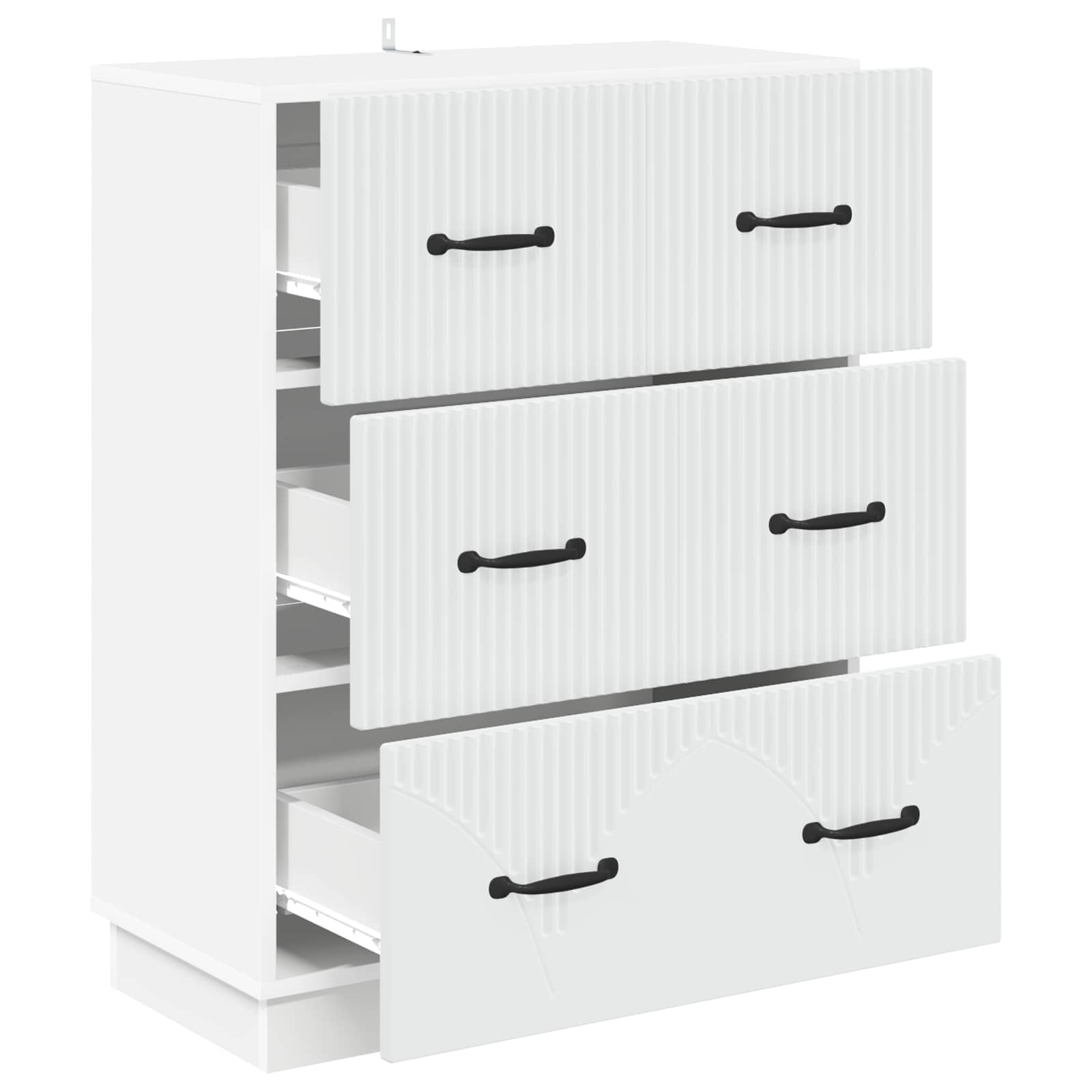 Ormar s ladicama Bijela 66 x 34,5 x 87 cm Konstruirano drvo