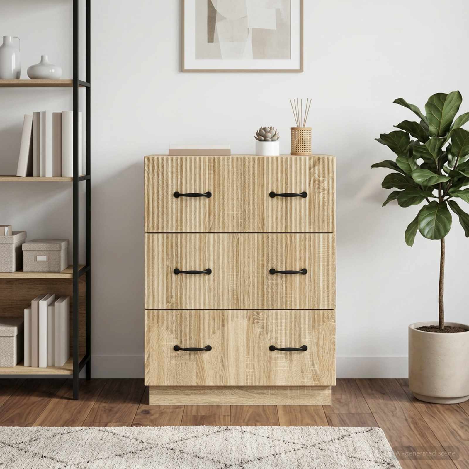 Ormar s ladicama Hrast sonoma 66 x 34,5 x 87 cm