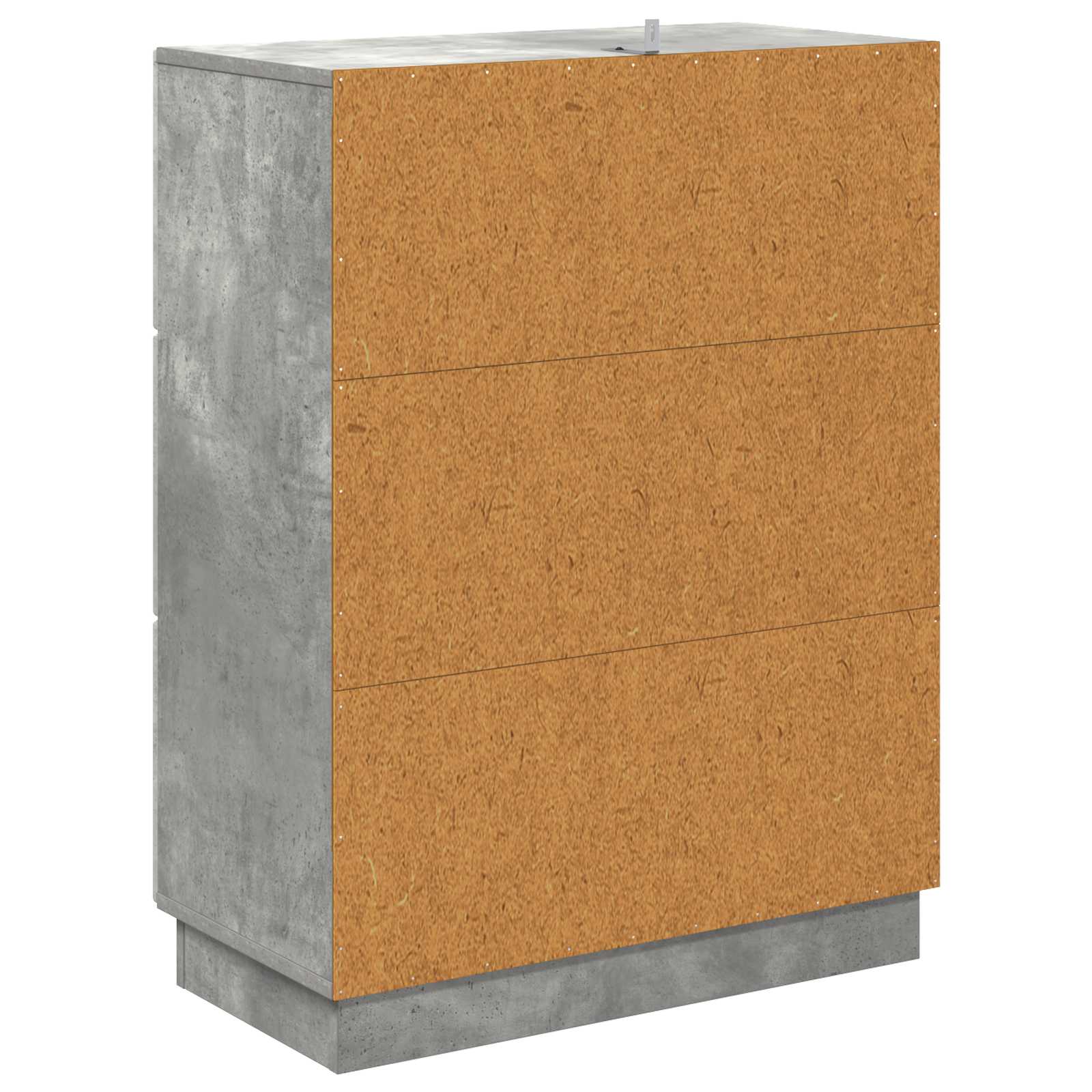 Ormar s ladicama Betonska siva 66 x 34,5 x 87 cm