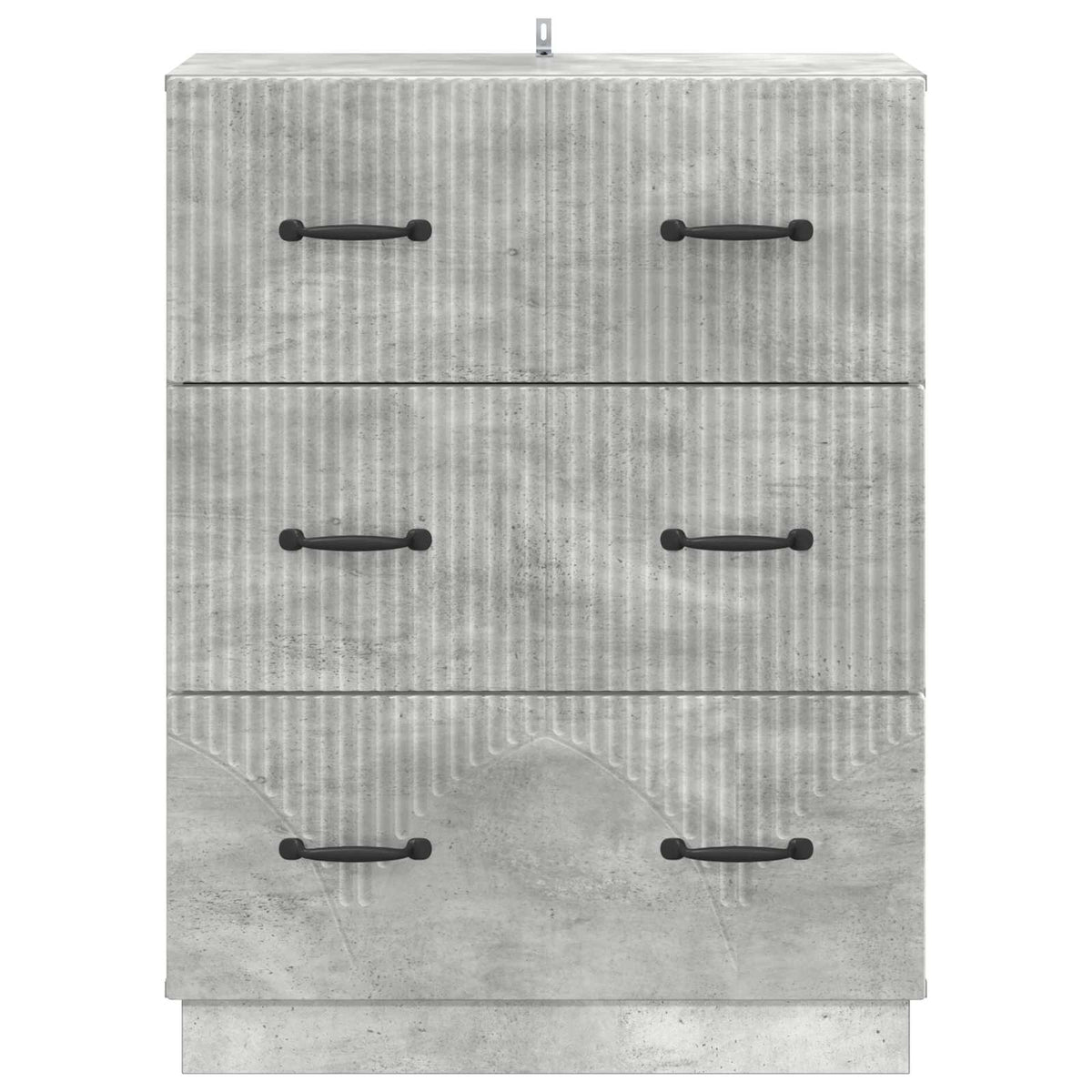 Ormar s ladicama Betonska siva 66 x 34,5 x 87 cm