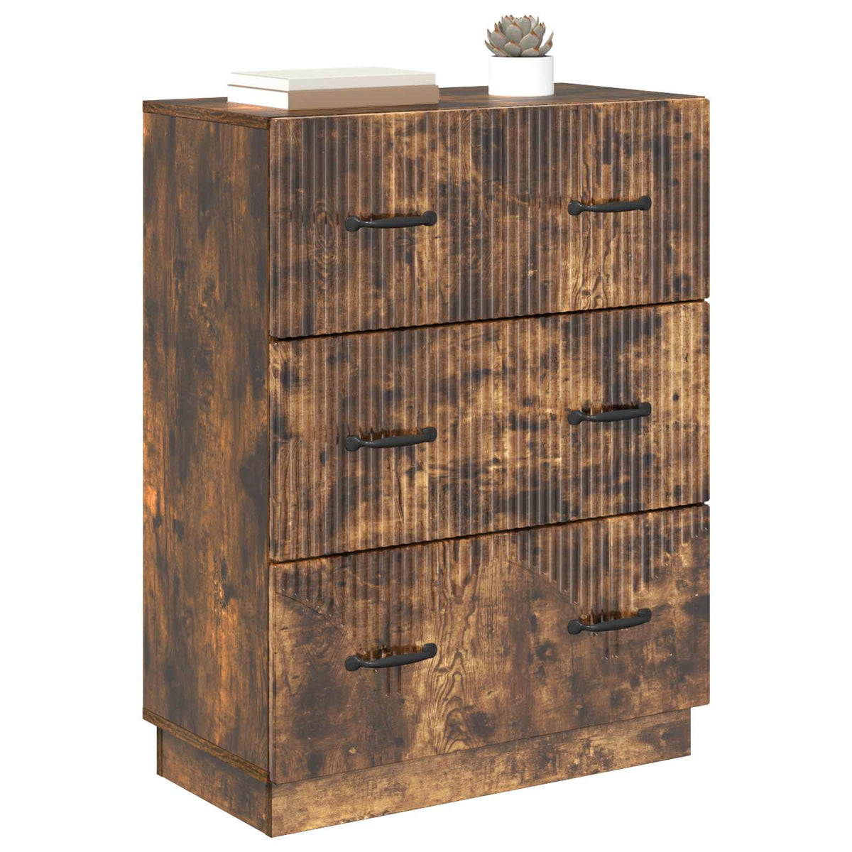 Ormar s ladicama Dimljeni hrast 66 x 34,5 x 87 cm