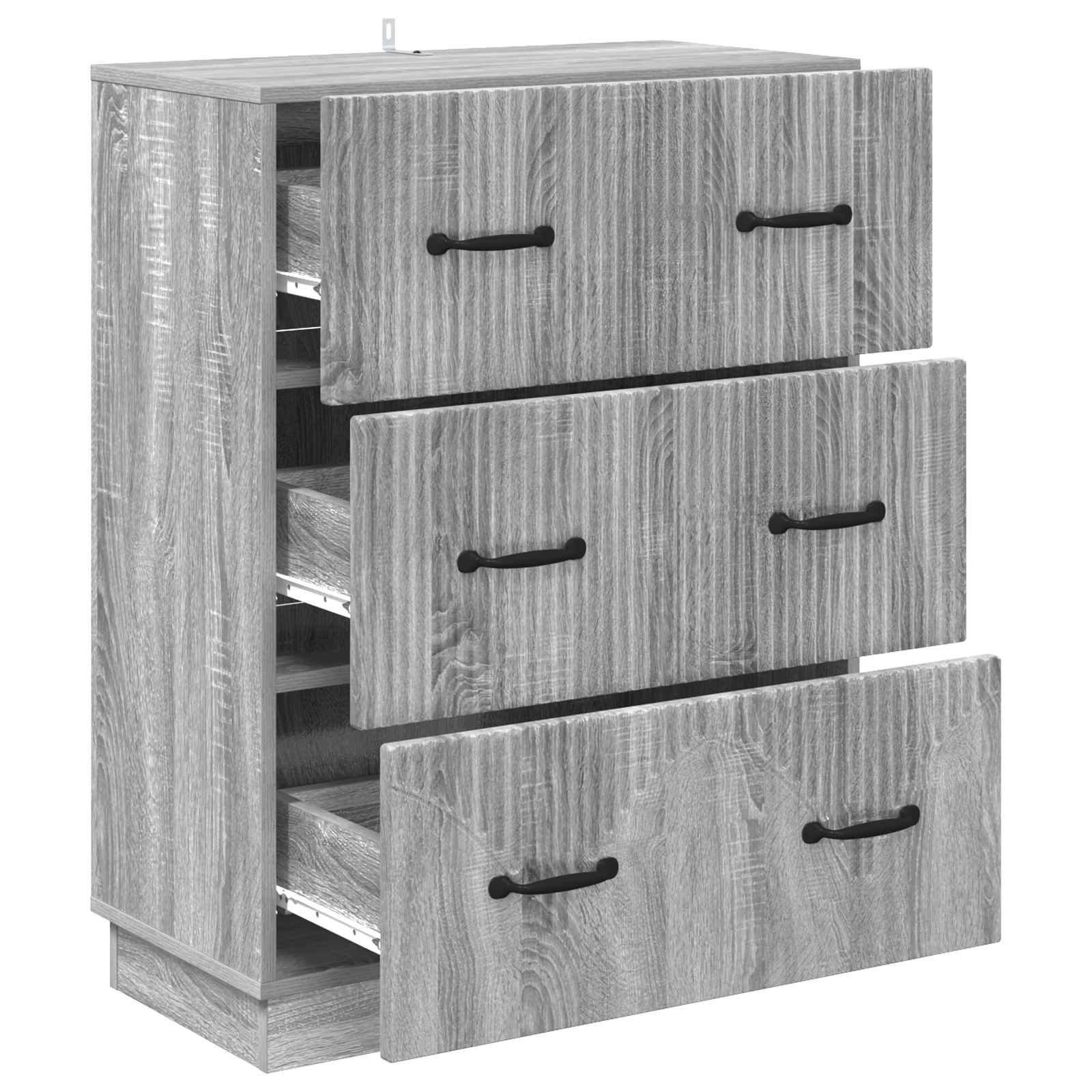 Ormar s ladicama Siva sonoma 66 x 34,5 x 87 cm