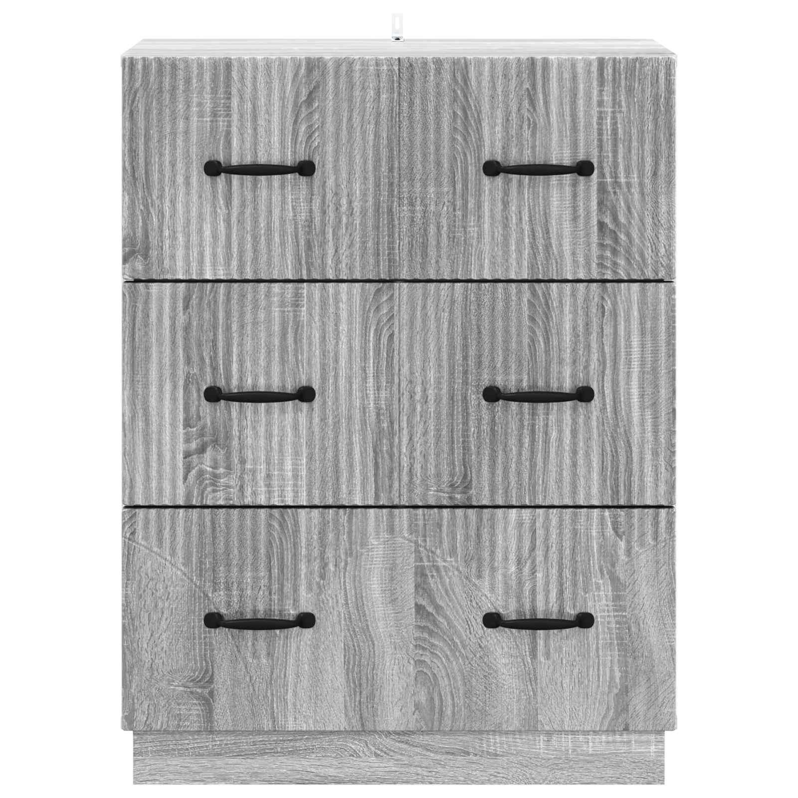 Ormar s ladicama Siva sonoma 66 x 34,5 x 87 cm