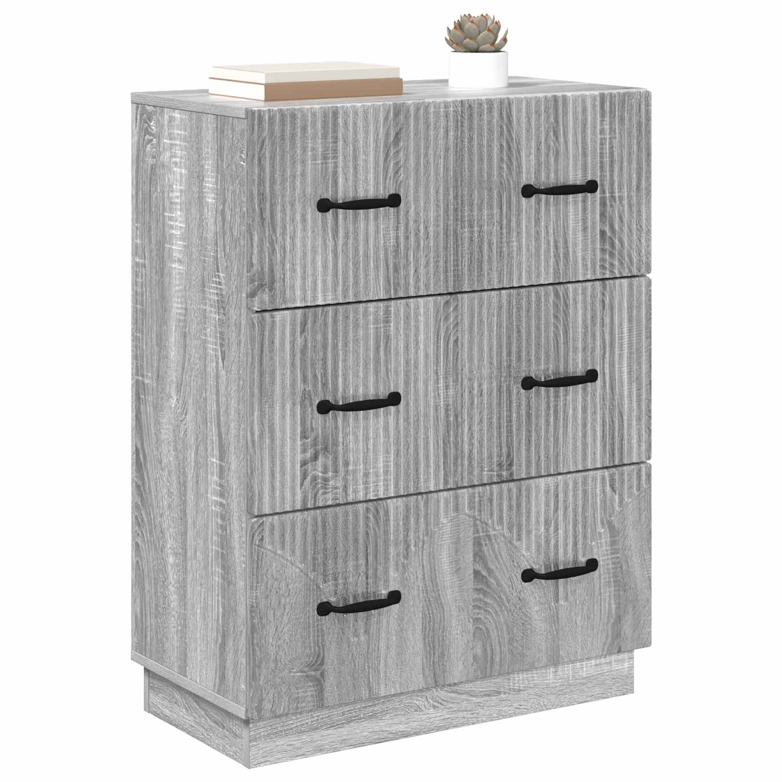 Ormar s ladicama Siva sonoma 66 x 34,5 x 87 cm
