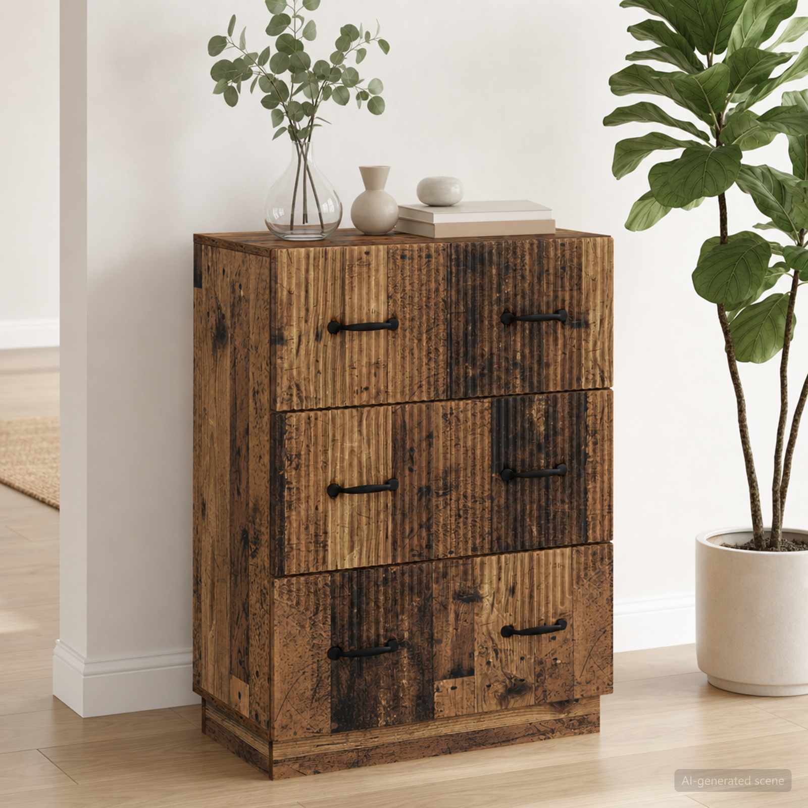 Ormar s ladicama Staro drvo 66 x 34,5 x 87 cm Konstruirano drvo