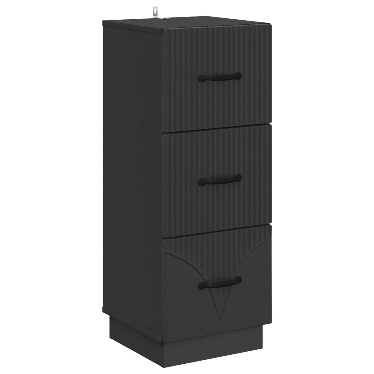 Ormar s ladicama Crna 33 x 34,5 x 87 cm Konstruirano drvo
