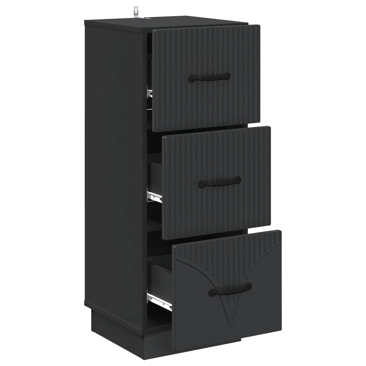 Ormar s ladicama Crna 33 x 34,5 x 87 cm Konstruirano drvo