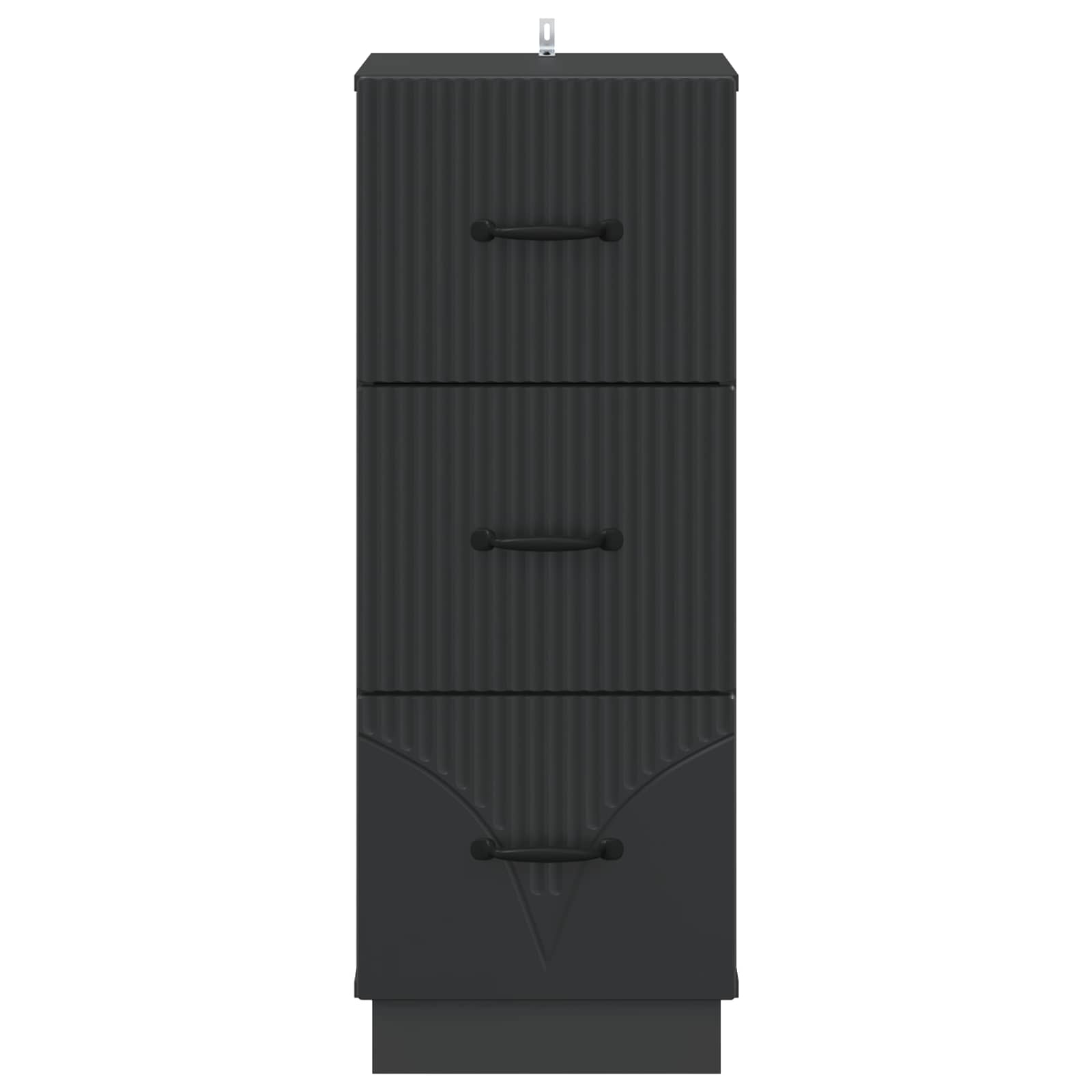 Ormar s ladicama Crna 33 x 34,5 x 87 cm Konstruirano drvo