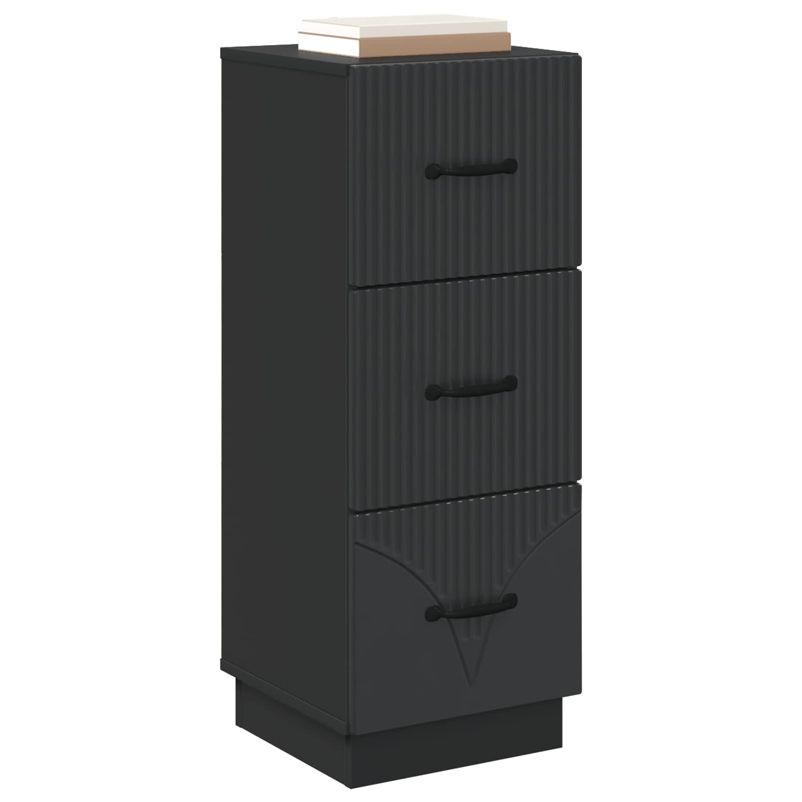 Ormar s ladicama Crna 33 x 34,5 x 87 cm Konstruirano drvo
