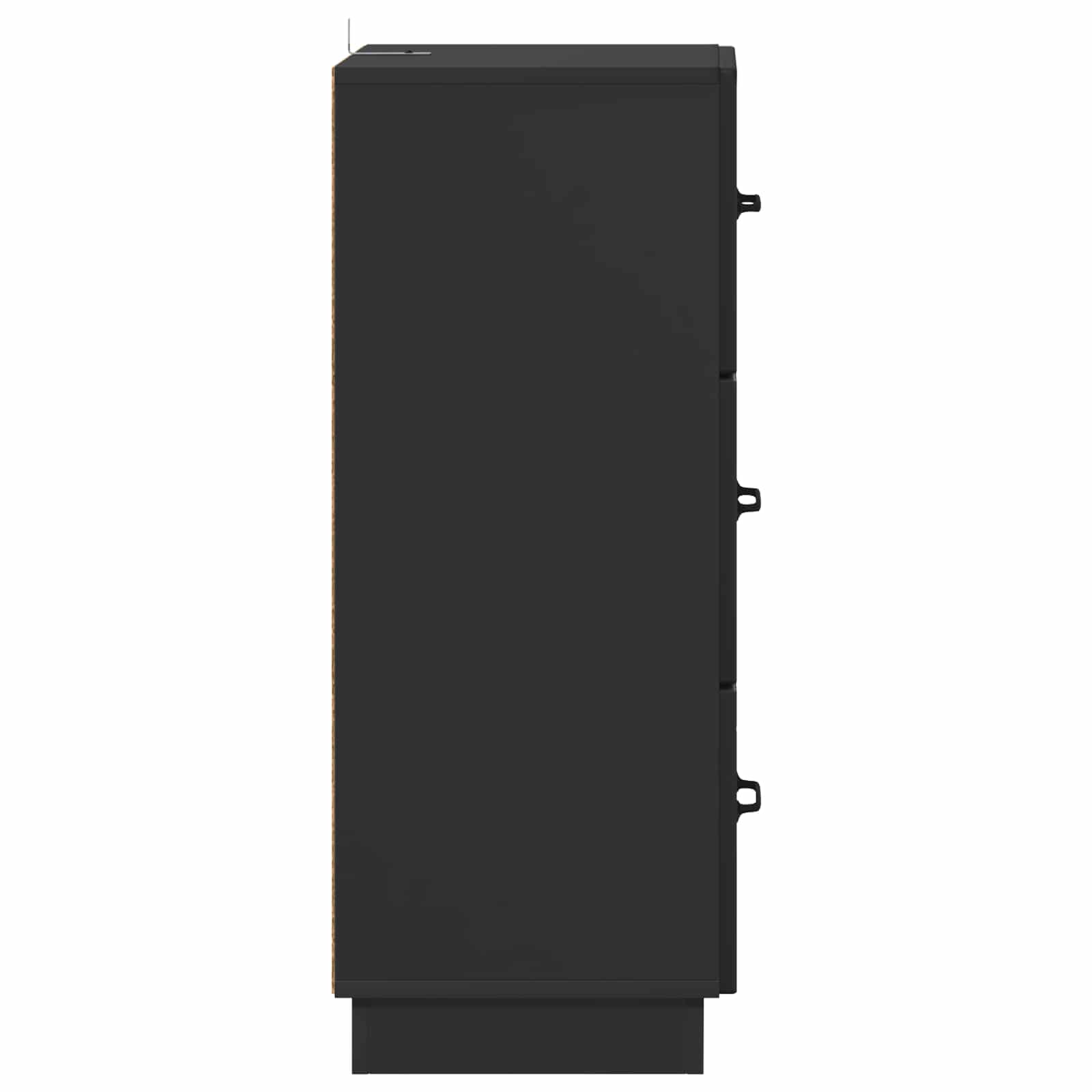 Ormar s ladicama Crna 33 x 34,5 x 87 cm Konstruirano drvo