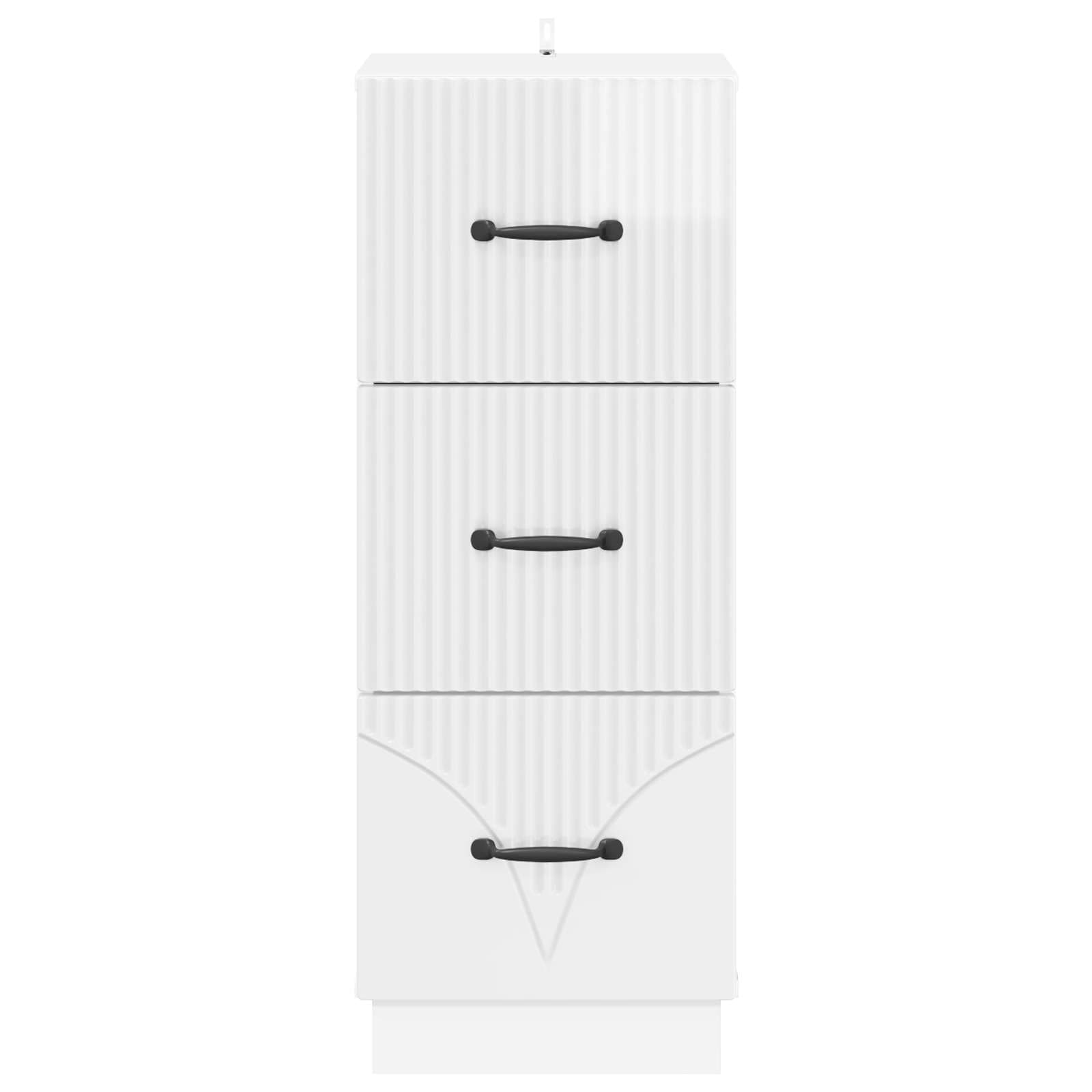 Ormar s ladicama Bijela visokog sjaja 33 x 34,5 x 87 cm