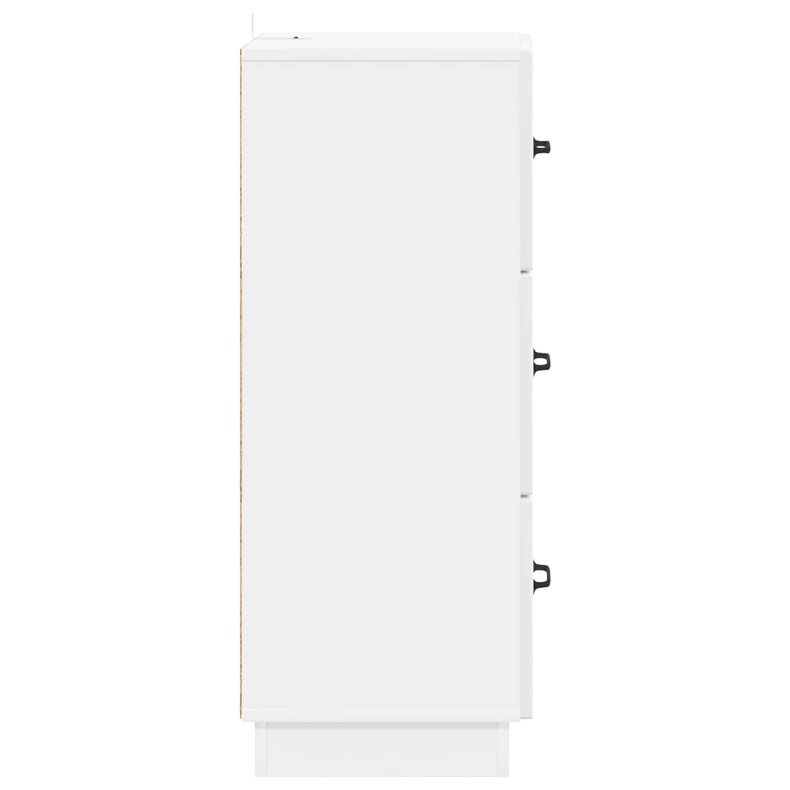 Ormar s ladicama Bijela visokog sjaja 33 x 34,5 x 87 cm